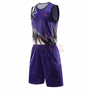 Tenue de basket-ball pour hommes, ensemble complet avec maillot et short, vêtements de sport légers et durables, adaptés aux jeunes et aux adultes - Product Image 2