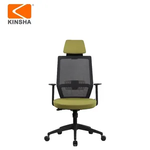 Ergonomic Fabric Office <b>Chair</b> Adjustable Armrest Built-In Headrest Swivel Power Height Adjustment Home Office Contemporary - Product Image 3