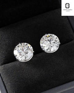 5 CT Lab Grown Diamond <b>Stud</b> Earrings Women IGI Certified 18K Solid Gold Martini Setting White Yellow Rose Gold Diamond - Product Image 1
