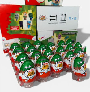Set de Huevos Sorpresa Minecraft 2026 de Kinderr Joy, Dulces de Chocolate con Figuras Coleccionables, Regalo para Niños, Paquete al por Mayor - Product Image 4