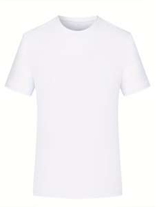 Custom Left Chest Quick- Short Sleeve T-Shirts Letter Casual Sport Tops Unisex Summer Breathable Short Sleeve Versatile - Product Image 3