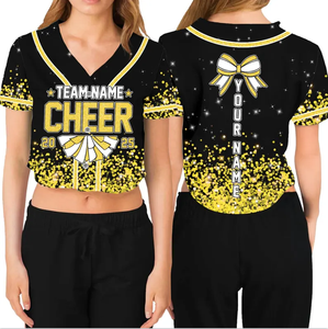 Uniformes de animadoras escolares personalizados con logo, para mujer, con estampado de letras, cuello redondo, manga larga, de alta calidad - Product Image 3