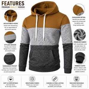 Sudaderas con capucha para hombre, nueva llegada en oferta, estilo único, transpirables, básicas, en el mejor material. - Product Image 5
