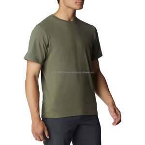 T-shirts pour hommes 100% coton, manches courtes, vêtements d'été décontractés, col rond uni, vêtements pour hommes, séchage rapide, respirant, t-shirt 2026 - Product Image 1