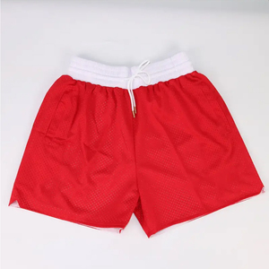 Shorts pour hommes à motif points rouges, séchage rapide, taille élastique et poches latérales, style sport décontracté, longueur courte, tissu tricoté 2026 - Product Image 6