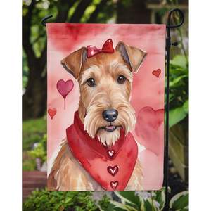 Irish Terrier Valentine's Day <b>Garden</b> <b>Flag</b> Multicolor Mailbox Decorative Yard Banner for Patio Artwork Flower Beds Lawn Sign Size - Product Image 3