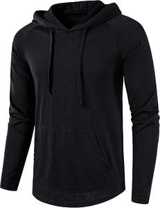 Sudadera con Capucha Ligera de Manga Larga para Hombre, para Gimnasio, Entrenamiento, Informal - Product Image 2