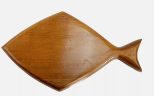 Bandeja de Madera Abstracta con Forma de Pez, Plato Dividido para Servir Aperitivos, Entradas y Cócteles - Product Image 2