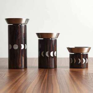 Ensemble de brûleurs à bakhoor Oud céleste de qualité supérieure, Trio de coupelles en cuivre métallique, Décoration d'autel Wiccan, Ornement de table pour aromathérapie - Product Image 1