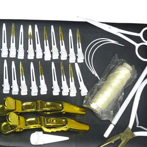 Kit d'outils d'extension capillaire Micro Link noir mat de qualité supérieure, kits durables en acier inoxydable, pinces d'extension capillaire, marque privée - Product Image 5