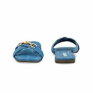 Zapatilla informal azul para mujer con estampados de animales CL1878 - Product Image 2