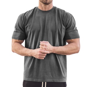 Camisetas de hombre de alto rendimiento Camisetas transpirables de manga corta con logotipo personalizado en blanco liso de algodón de ajuste holgado a precios baratos - Product Image 5