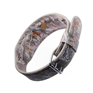 Camo Design Lace Graphic 4 Inch <b>Padded</b> Cowhide Non-Slip Advanced Protection Weightlifting Belt for Gym Training Deadlift Back - Product Image 2