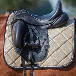 Ensemble complet de dressage équestre 2024, best-seller, avec tapis de selle, protège-jambes, étriers, conception OEM, logo personnalisé, doublure en polycoton, haute qualité - Product Image 4