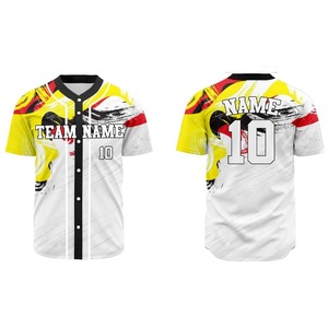 Camiseta de Béisbol Sublimada Ligera y Cómoda, Tejido Suave, Ajuste Transpirable, Ropa Deportiva Personalizada, Nombre del Equipo Personalizado - Product Image 3
