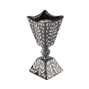 เตาเผาเครื่องหอมไม้แกะสลักลายมุกแบบ OEM สำหรับรอมฎอน อีด ตกแต่งบ้าน โรงแรม ร้านอาหาร ขายส่ง - Product Image 1