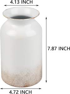 Florero de Aluminio Cepillado Ecológico, Pieza Decorativa Contemporánea, Acabado Elegante, Centro de Mesa Decorativo - Product Image 4