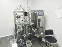 Fermenteur automatique en acier inoxydable de 250 L avec cuve sous pression, commande PLC et moteur pour bioréacteur à virus inactivés