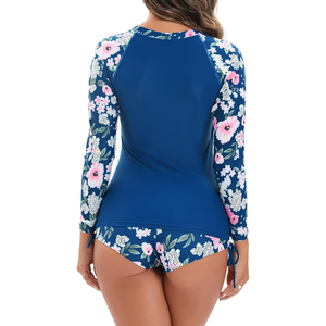 Maillot de compression à manches longues personnalisé pour femme, séchage rapide, protection anti-UV, sublimation, pour la gym et le fitness - Product Image 3