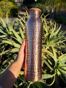 Tapa de Cobre para Botella de Agua, Dos Tazas, a Prueba de Fugas, Apta para Lavavajillas, Diseño Tradicional Ecológico, Juego de Metal Reutilizable para Viajes - Product Image 4