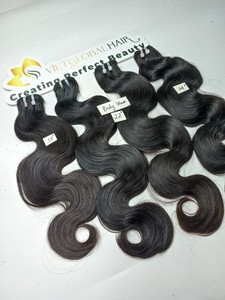 Meilleure qualité couleur noire vietnamienne cheveux humains bruts vague de corps trame unique qualité du donneur prix de gros - Product Image 3