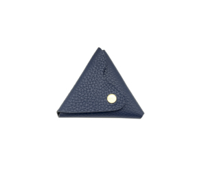 Porte-monnaie triangulaire minimaliste en cuir souple italien Castello, pochette utilitaire haut de gamme, doublure en polyester, plusieurs couleurs, portefeuille - Product Image 6