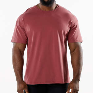 T-shirt Homme OMMIZ en Coton (95%) et Élasthanne (5%) Coupe Slim Ample, Ourlet Courbé, Col Rond, pour Musculation et Fitness – Vente en Gros - Product Image 6