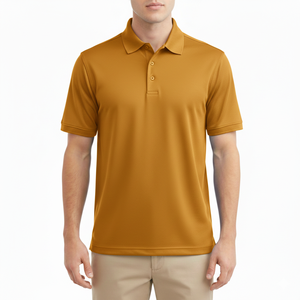 เสื้อโปโลชายคุณภาพดีที่สุด เป็นมิตรกับสิ่งแวดล้อม ผลิตจากผ้าฝ้ายออร์แกนิค ระบายอากาศได้ดี รับผลิตตามแบบ OEM บริการขายส่ง - Product Image 4