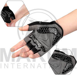 Unisex Cycling Gloves for Road Mountain Biking-Anti-<b>Slip</b> Shock-Absorbing Padded Silk Material Touchscreen Compatible - Product Image 2