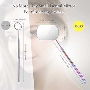 Miroir mural lumineux personnalisé élégant pour bar de beauté, décoration tendance pour salle de maquillage, pliable avec grossissement 3X - Product Image 2