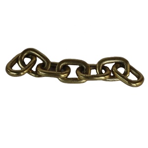 Escultura de Arte de Metal con acabado de latón antiguo, decoración Náutica para el hogar, adornos decorativos de eslabones de cadena de aluminio para mesa de sala de estar - Product Image 1