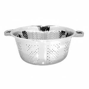 Juego de colador profundo de acero inoxidable de 3 piezas, colador de frutas, colador de lavado de frutas y verduras con mango - Product Image 1