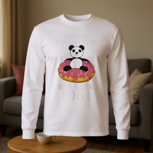 A veces me cuesta todo el día no hacer nada, camiseta de manga larga, cuello redondo, unisex, para adultos, con estampado digital - Product Image 3