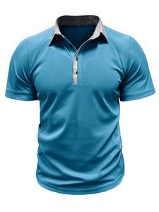 Polo de Diseño Sólido y Resistente para Hombre, Colección de Verano, Polo Básico Importado, Polo Liso en Tallas Grandes, Venta al Por Mayor - Product Image 2