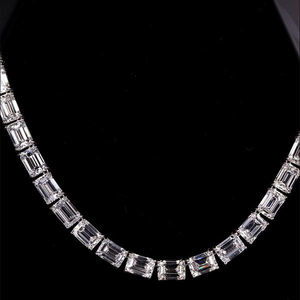 Conjunto de Joyería de Boda Moderno con Forma de Flor Geométrica Clásica Unisex, Oro de 10K con Corte Princesa, Cultivado en Laboratorio, Certificado IGI, con Baño de Rodio - Product Image 2