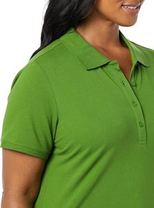 T-shirt décontracté et sportif en jersey tricoté respirant à manches courtes de couleur unie pour femme - Noir - Product Image 3