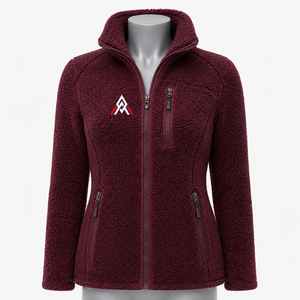 Veste polaire Sherpa pour femme, réversible, écologique, matelassée, en polaire confortable, coupe confortable, pour les aventures en plein air et les voyages - Product Image 1