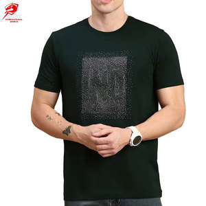 เสื้อยืด DTF ออกแบบเองสำหรับผู้ชาย ผ้าฝ้าย 100% โลโก้ด้านหน้าแบบเรียบง่าย เป็นมิตรกับสิ่งแวดล้อม ระบายอากาศได้ดี แฟชั่นลำลอง สตรีทแวร์ สวมใส่สบาย ทันสมัย - Product Image 1