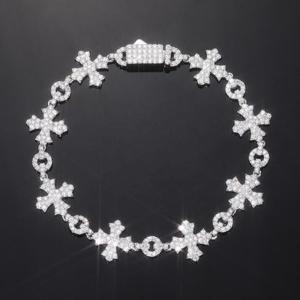 Pulsera de Eslabones de Plata de Ley 925 con Moissanita Brillante, Elegante Cadena de Joyería, Accesorio de Moda para Colecciones de Regalo - Product Image 5