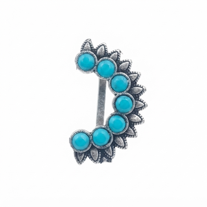 Divyoro Oxidised Aqua Heritage Nath - Product Image 1