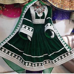 Vestido Vintage étnico Tribal Kuchi Afghani/paquistaní, impresionante Kuchi tradicional multicolor, oferta, 2020 - Product Image 4