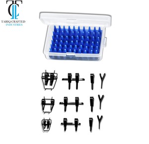 Micro Vessel Clamps Set Microsurgical Vascular Occlusion Clamps <b>Neurosurgery</b> Cardiovascular Surgical <b>Instruments</b> - Product Image 1