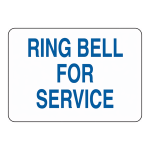 Sonnette Brady pour signalisation de service, panneau de signalisation durable 7 x 10 pouces pour bureaux d'accueil - Product Image 2