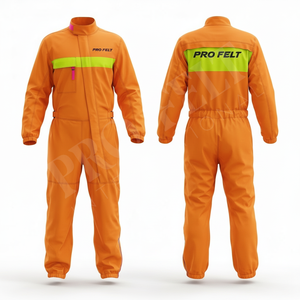 Combinaison de travail industrielle haute visibilité résistante avec bandes réfléchissantes, combinaison de moto en cuir personnalisée de haute qualité - Product Image 5