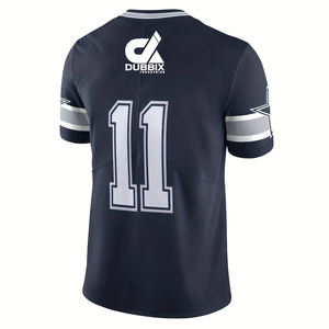 Maillots de football américain personnalisés pour adultes, style streetwear, séchage rapide, 100 % polyester, pour l'entraînement - Product Image 1