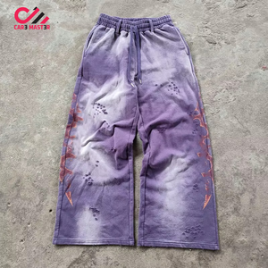 Conjunto Deportivo Tie Dye con Capucha, Corte Holgado, Estampado de Calavera, Algodón, Ropa Urbana Unisex para Otoño, CARR MASTER - Product Image 6