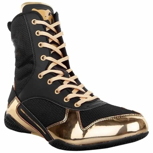 Chaussures de boxe durables à lacets, légères, confortables, pour l'entraînement et le sparring, avec adhérence fiable, soutien de la cheville et flexibilité. - Product Image 1