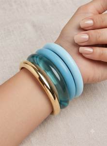 Brazalete de Resina Hecho a Mano de Estilo Artístico Moderno para Mujer, Elegante Brazalete de Resina Hecho a Mano - Product Image 3