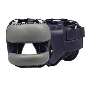 Casco de Entrenamiento de Cuero Genuino de Primera Calidad para Hombre, Protector Facial Completo para Boxeo con Logotipo Personalizado, Equipo de Protección - Product Image 5