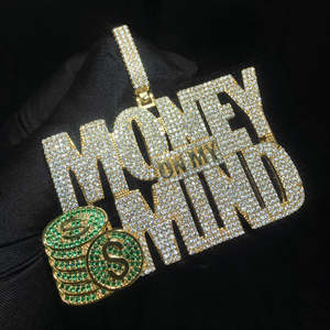 Collar con Colgante de Nombre de Moissanita Starspire Jewels, Plata 925, con Aspecto de Diamante, Personalizable, de Lujo, Estilo Hip Hop, Unisex - Product Image 3